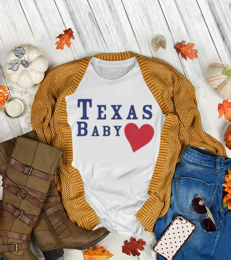 Susannah Joffe Store Texas Baby Heart Tank T-Shirt