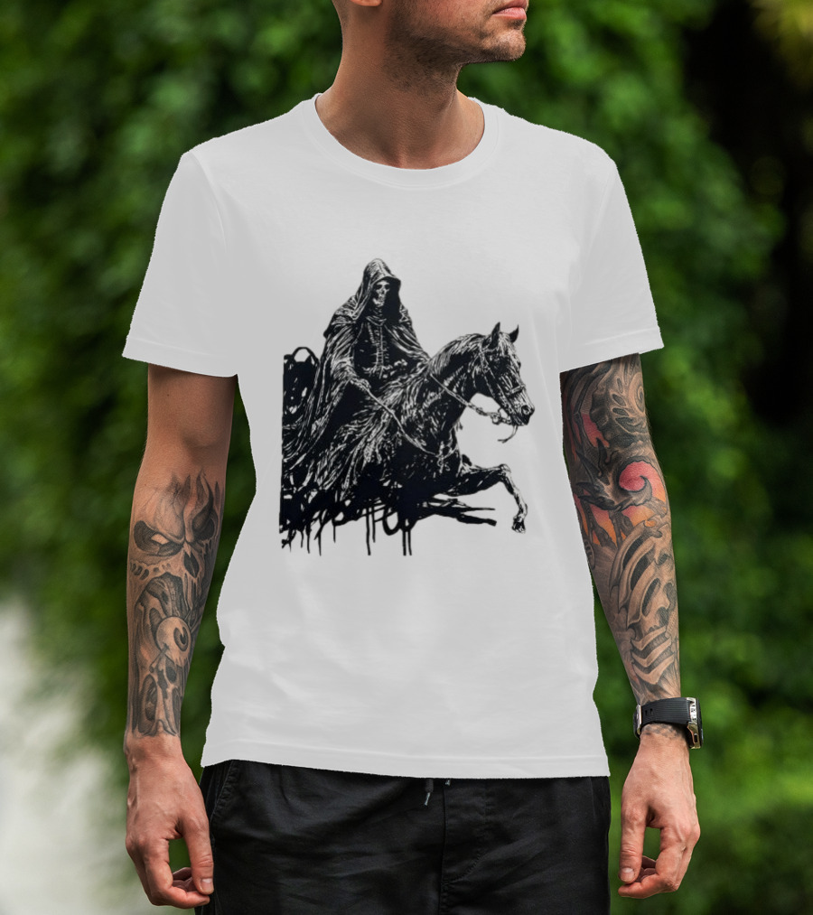 A7x World Store Total Surrender Grim Reaper Horseman T-Shirt