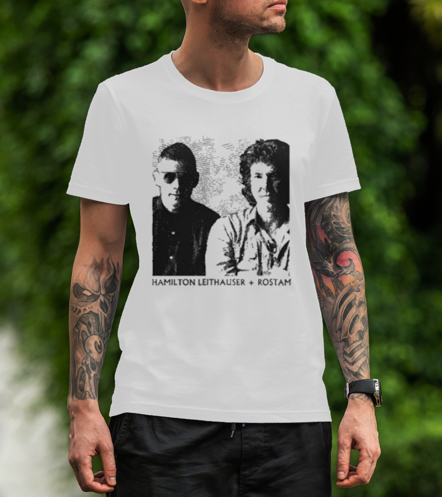 HAMILTON LEITHAUSER ROSTAM Black And White Photo Duo T-Shirt