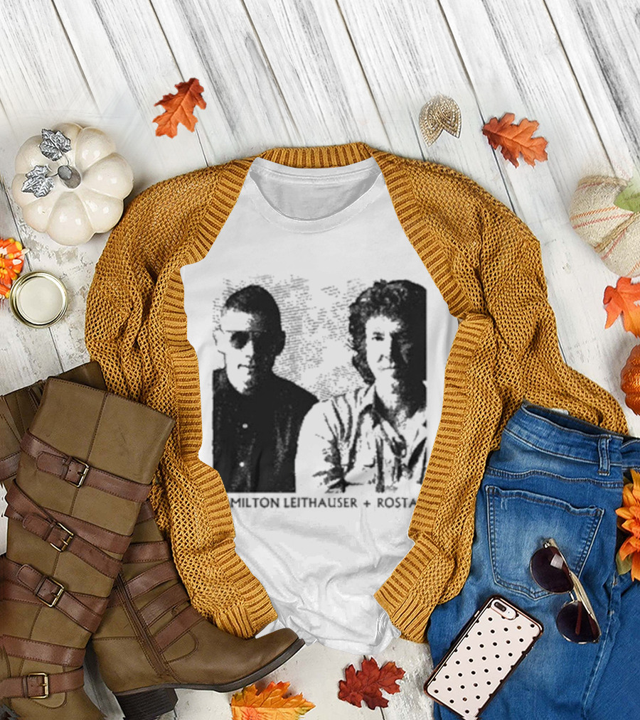HAMILTON LEITHAUSER ROSTAM Black And White Photo Duo T-Shirt