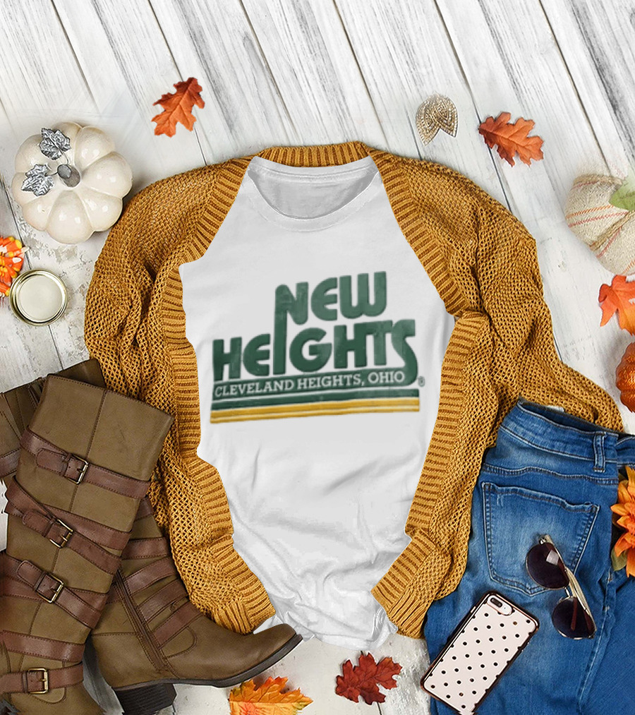 Jason Kelce New Heights Cleveland Heights Ohio T-Shirt