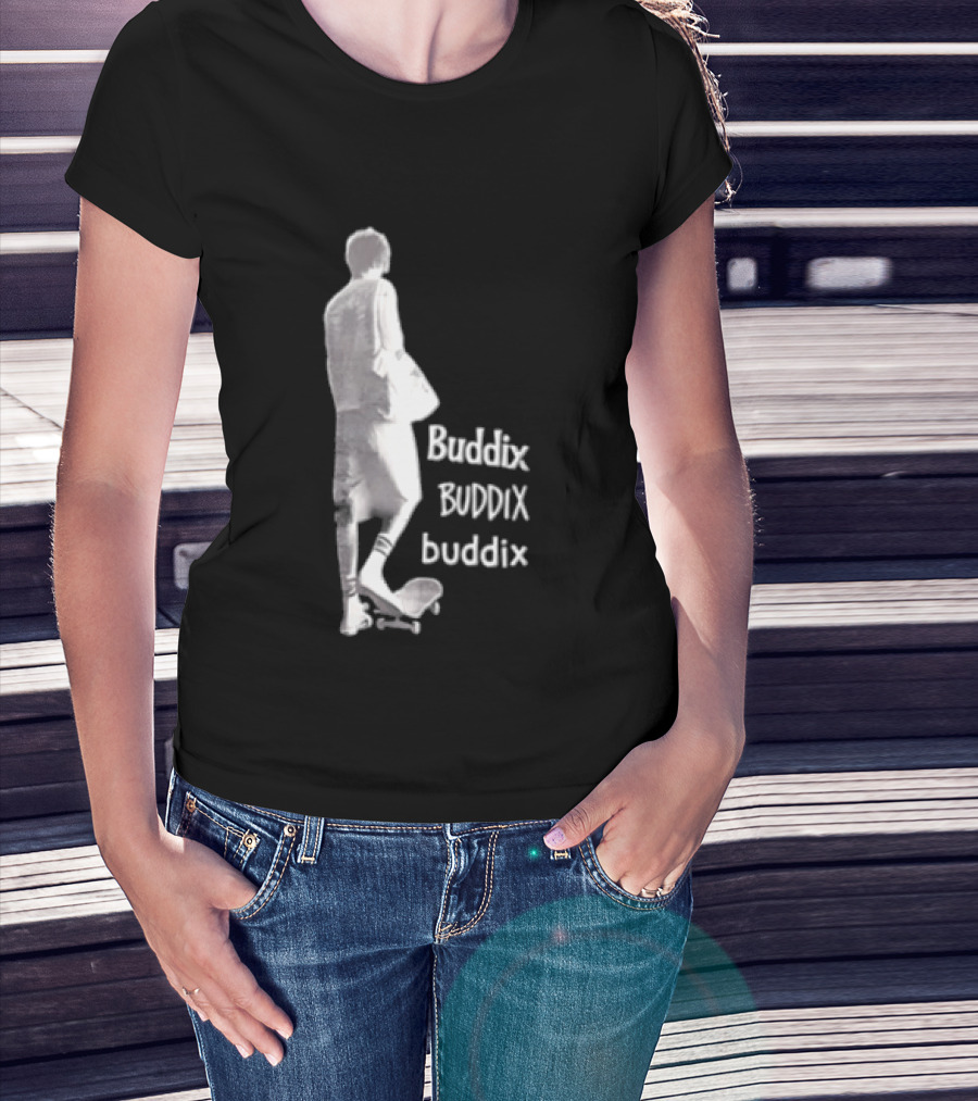 Buddix Person Standing On Skateboard Buddix BUDDIX Buddix T-Shirt