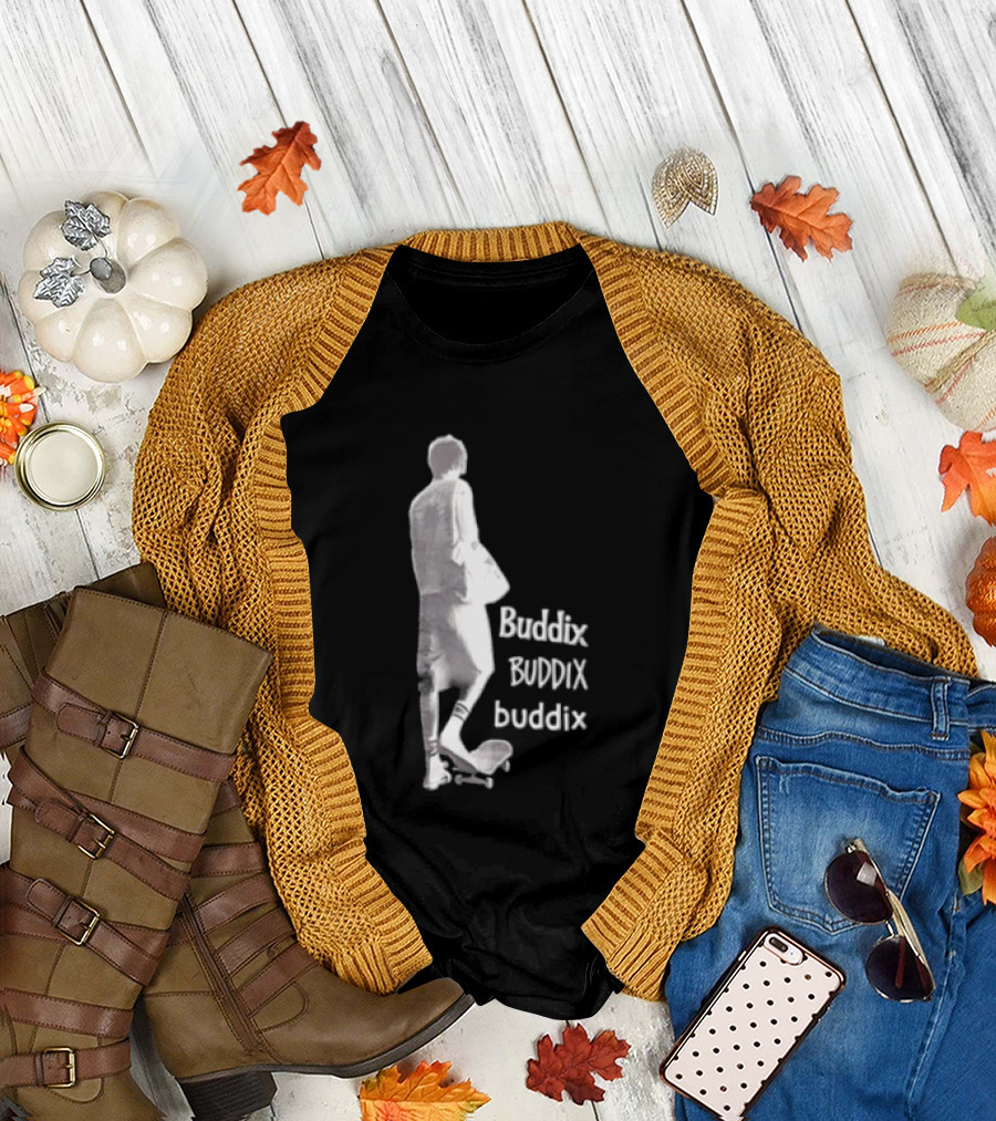 Buddix Person Standing On Skateboard Buddix BUDDIX Buddix T-Shirt