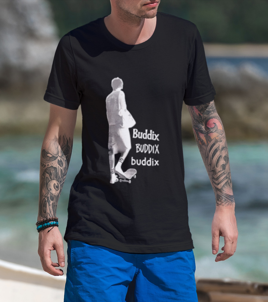 Buddix Person Standing On Skateboard Buddix BUDDIX Buddix T-Shirt