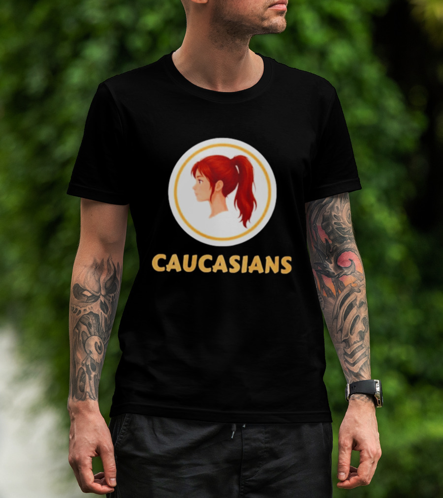 Caucasians Redhead Ponytail Profile T-Shirt