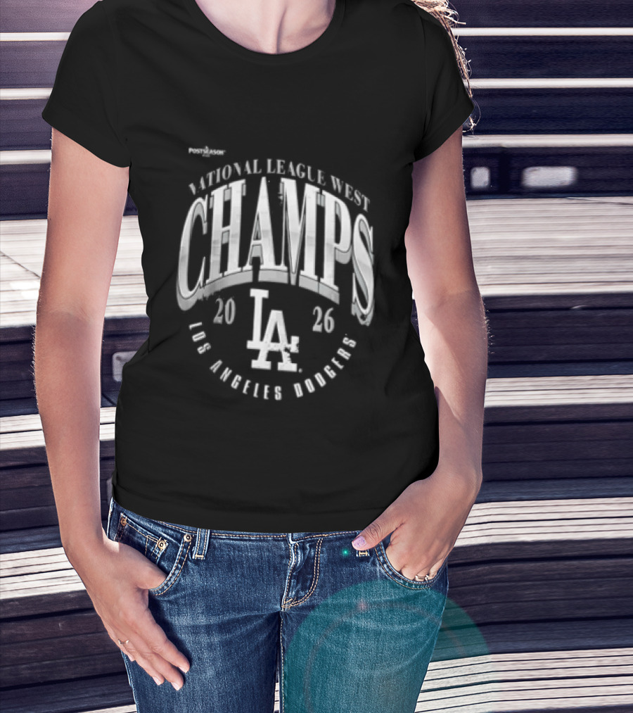 Los Angeles Dodgers National League West Champs 2026 LA T-Shirt