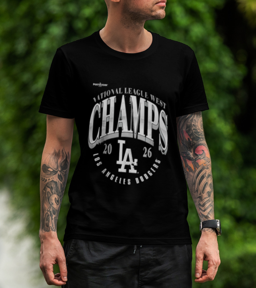 Los Angeles Dodgers National League West Champs 2026 LA T-Shirt