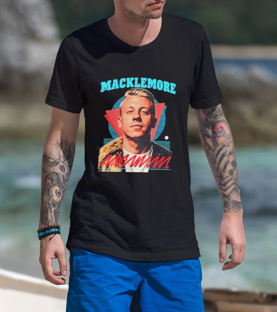 Macklemore Vintage Retro Style Collage T-Shirt