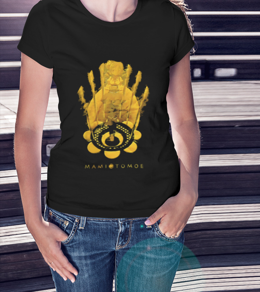 Mami Tomoe Magical Anime Character Golden T-Shirt