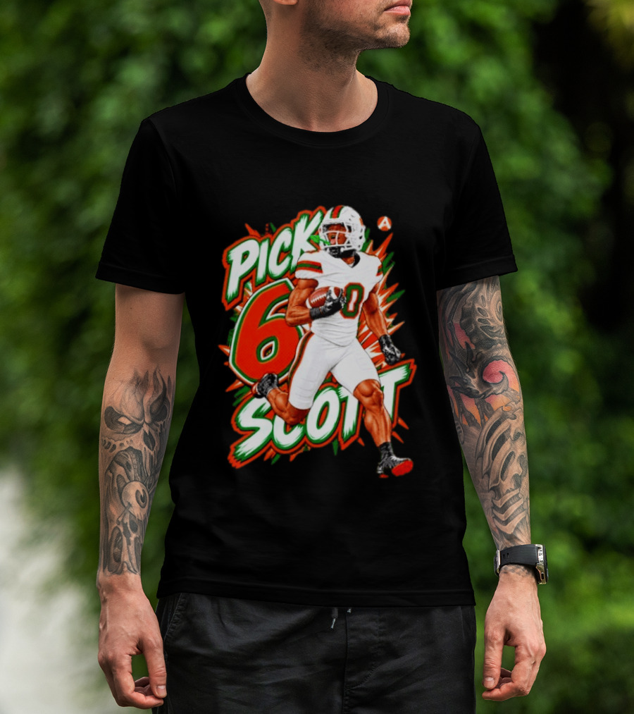 Keionte Scott Pick 6 Scott Miami Hurricanes Football Player T-Shirt