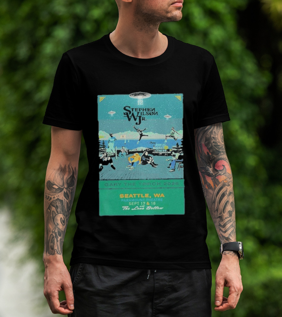 Stephen Wilson Jr Carry The Torch 2026 Seattle Paramount Theatre Event September 17 18 Public Market Center Seattle WA T-Shirt