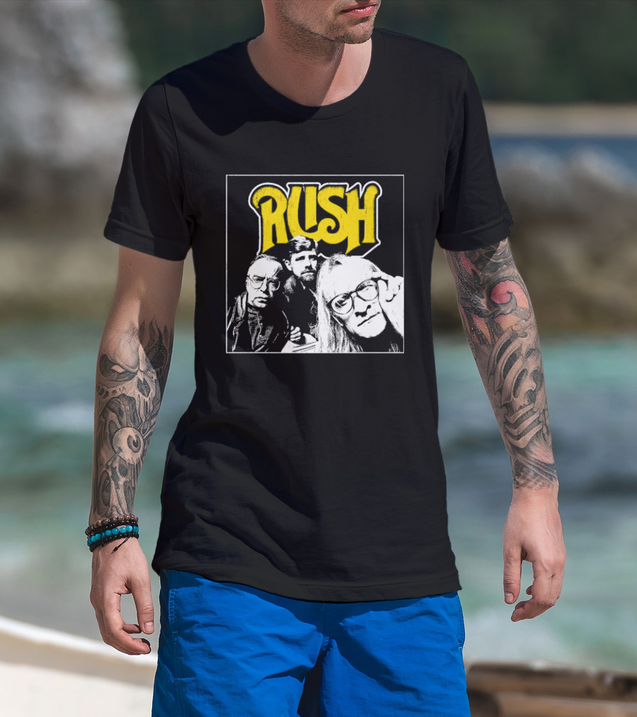 Rush Lone Gunmen Yellow T-Shirt