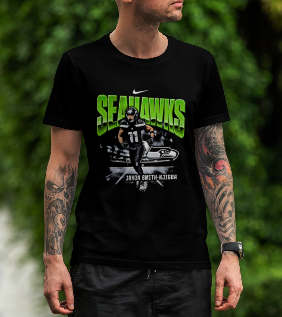 Seattle Seahawks Jaxon Smith Njigba 11 Nike Running Stadium T-Shirt
