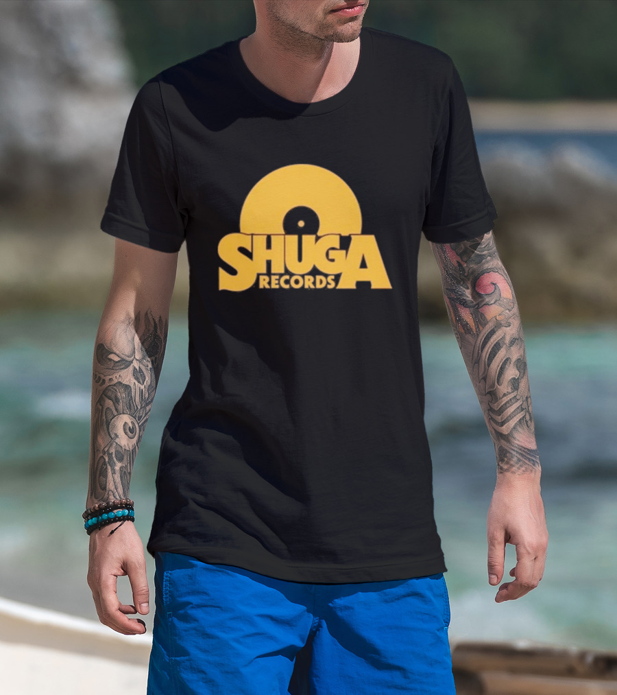 Shuga Records Vinyl Icon Retro Style Collection T-Shirt