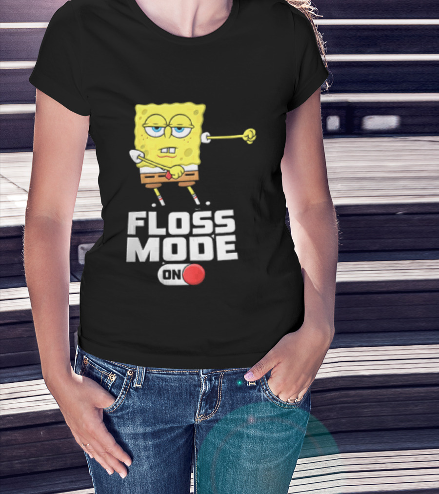 Squarepants Floss Mode On With Dabbing T-Shirt