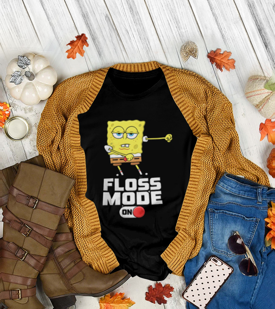 Squarepants Floss Mode On With Dabbing T-Shirt