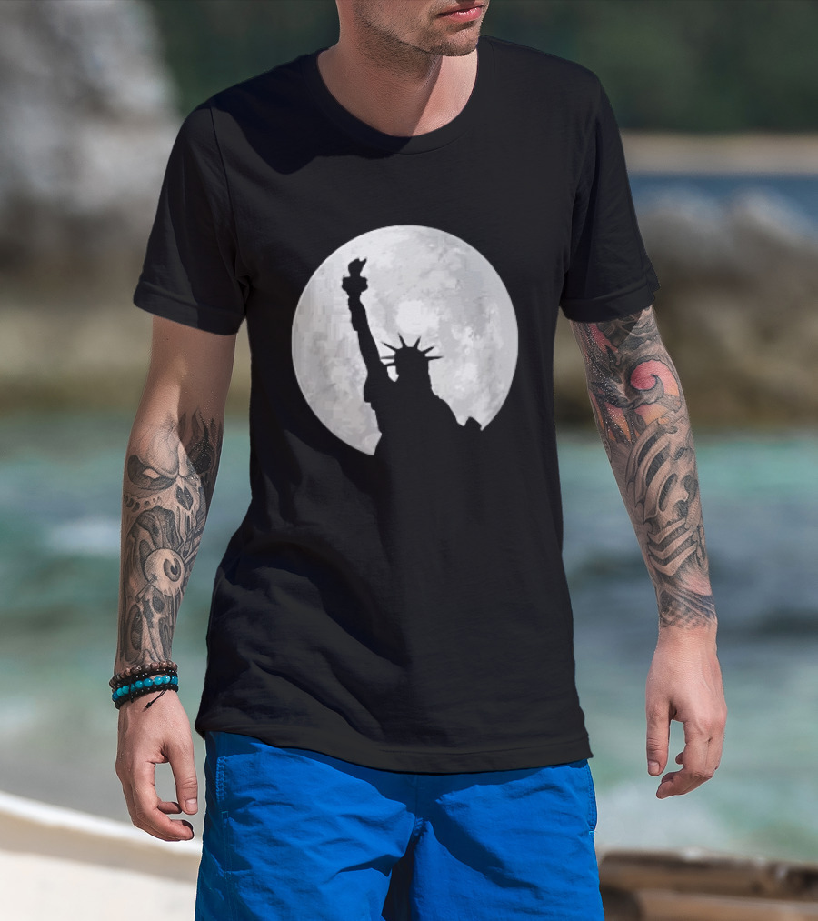 Statue Of Liberty Lunar T-Shirt