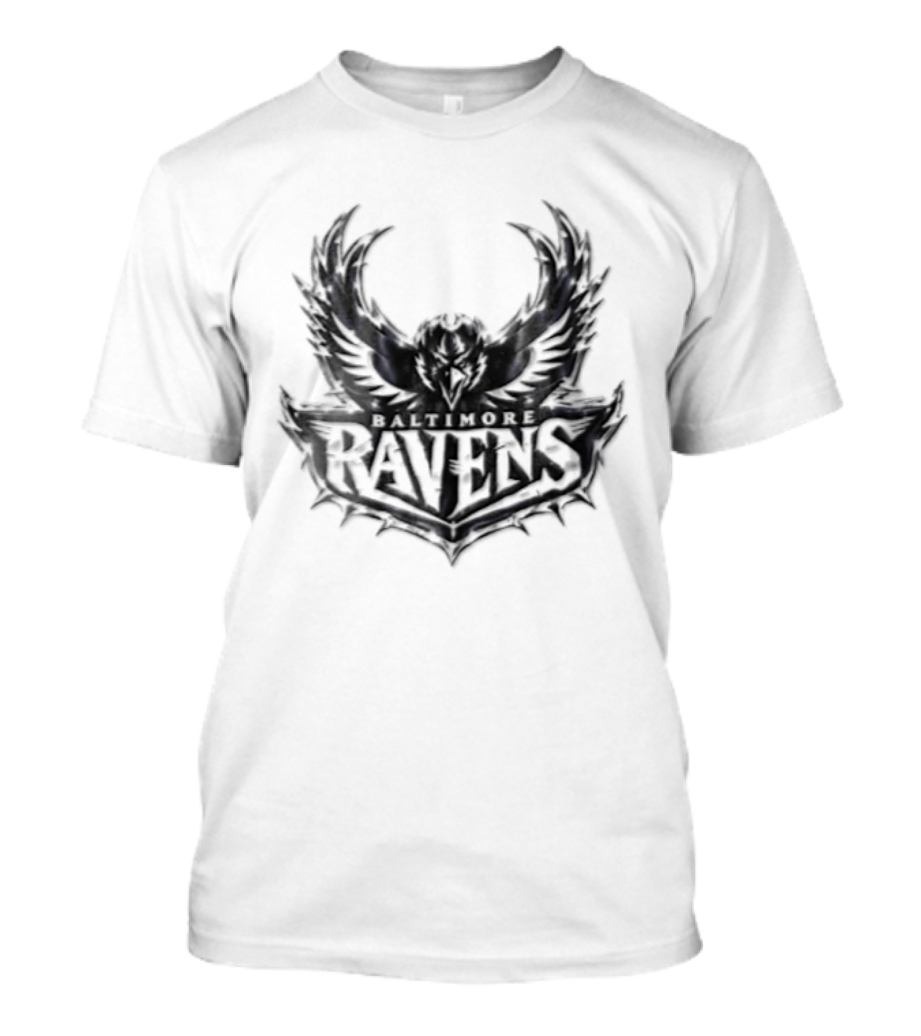 Baltimore Ravens Purple Metallic Bird Ravens T-Shirt