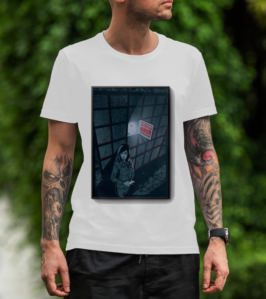 Peter Hook And The Light 9 18 2026 Del Mar CA Tour Woman In Dress Guard غرفة المراقبة T-Shirt