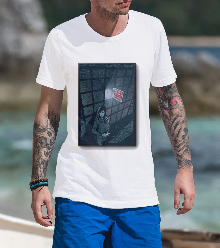 Peter Hook And The Light 9 18 2026 Del Mar CA Tour Woman In Dress Guard غرفة المراقبة T-Shirt