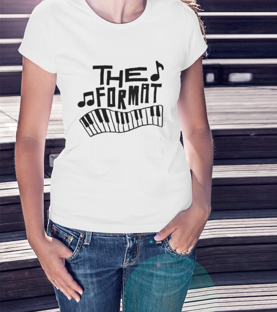 The Format Piano Music Notes Ringer T-Shirt