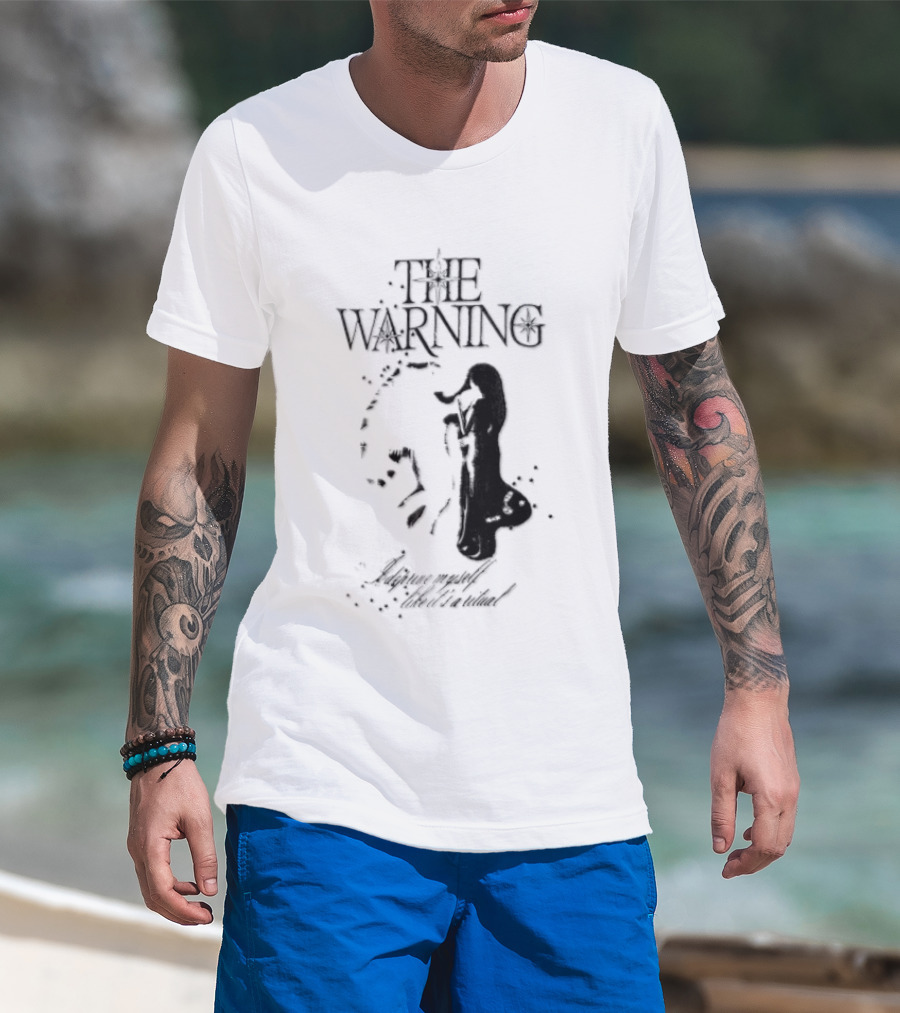 The Warning I Deprive Myself Like Its A Ritual Woman Playing Horn Stars T-Shirt