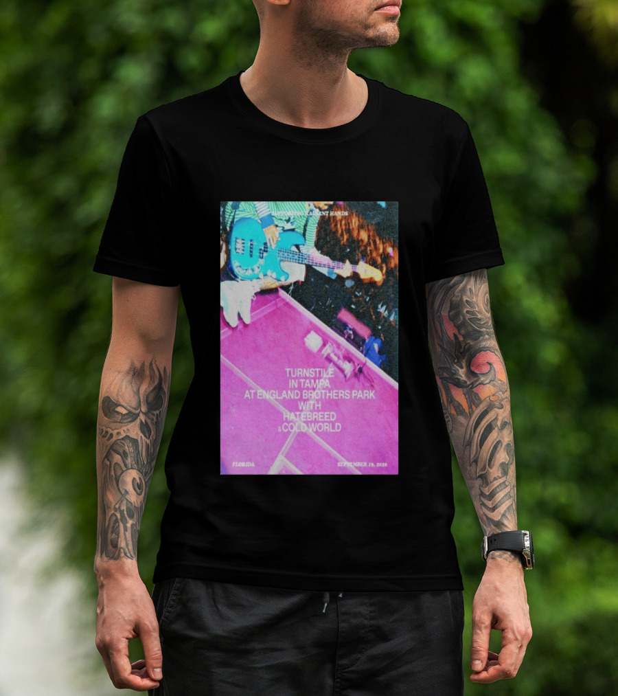 Turnstile Tampa England Brothers Park September 19 2026 Hatebreed Cold World Florida T-Shirt