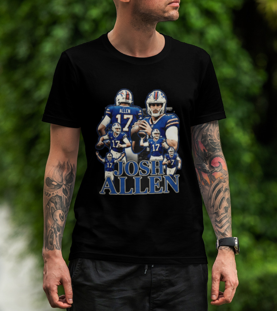 Josh Allen Buffalo Bills Multiple Poses 17 Football T-Shirt