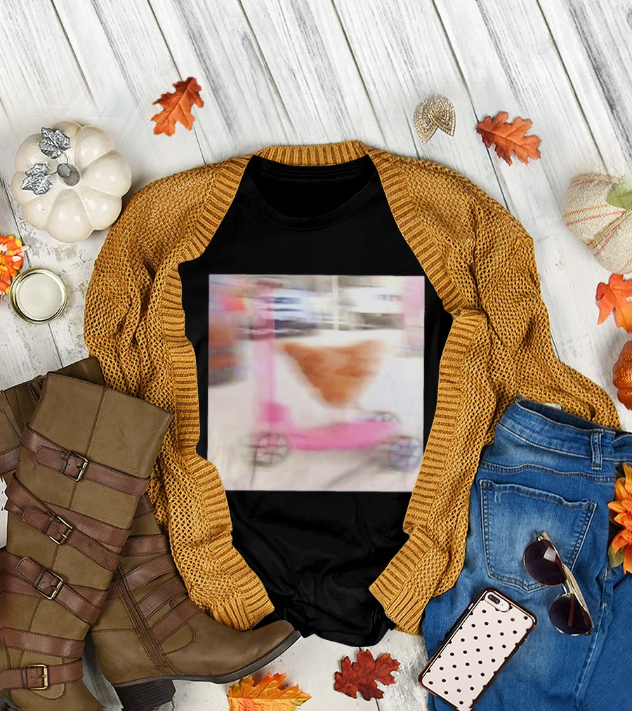 Chicken Riding Pink Scooter T-Shirt