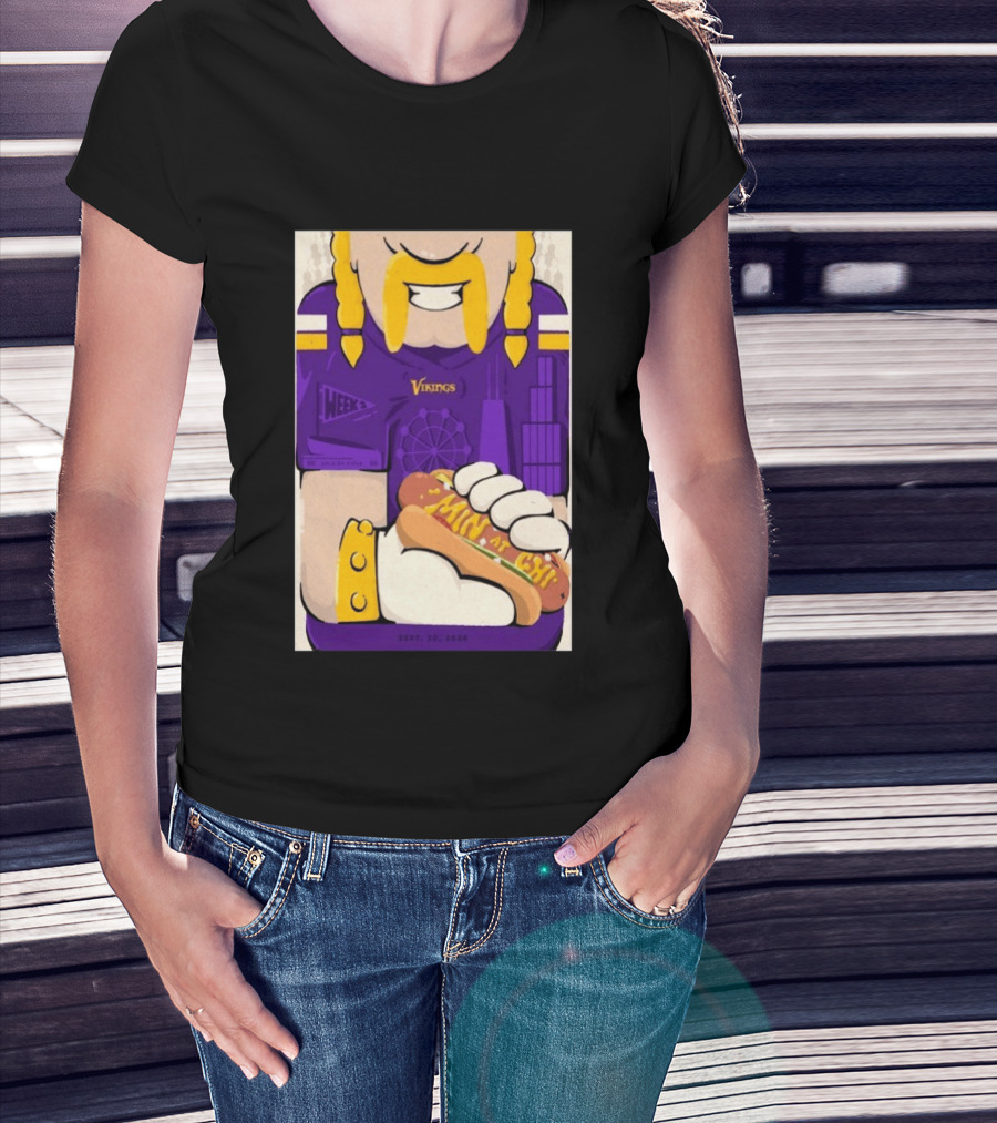 Minnesota Vikings Vs Chicago Bears September 20 2026 Soldier Field Chicago Illinois NFL Week 3 Event T-Shirt