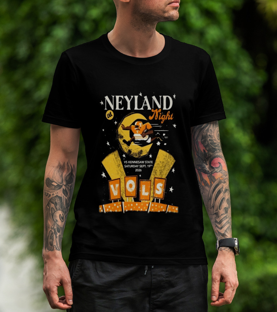 Neyland At Night Vols Vs Kennesaw State September 19 2026 Football Knoxville T-Shirt