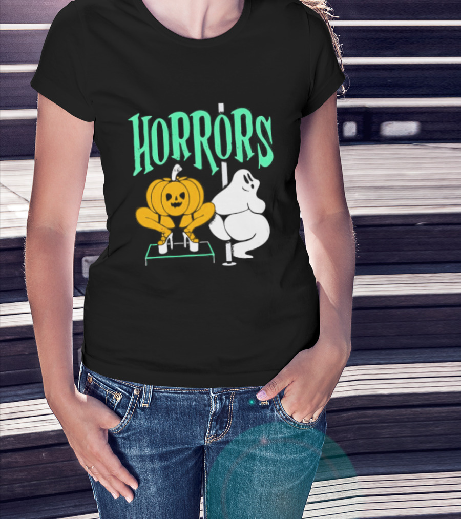 Horrors Halloween Meme Creepy Pumpkin Toilet Humor T-Shirt