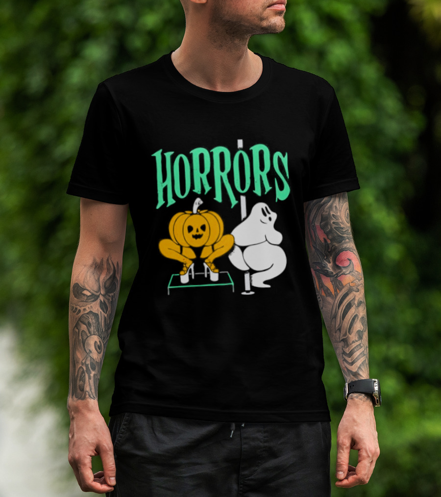 Horrors Halloween Meme Creepy Pumpkin Toilet Humor T-Shirt