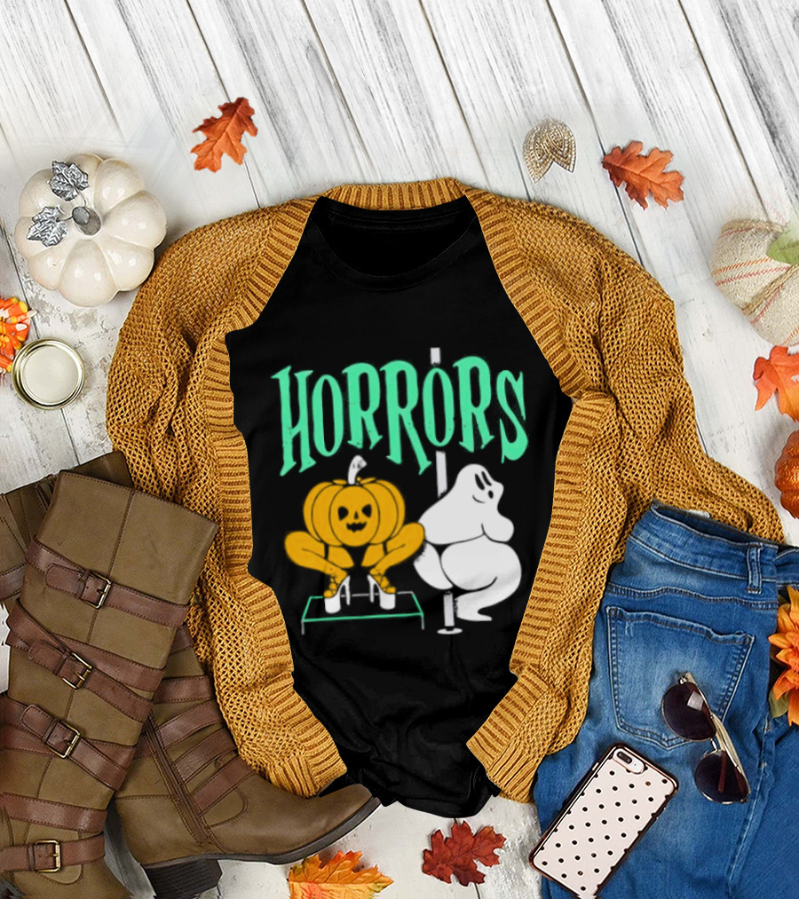 Horrors Halloween Meme Creepy Pumpkin Toilet Humor T-Shirt