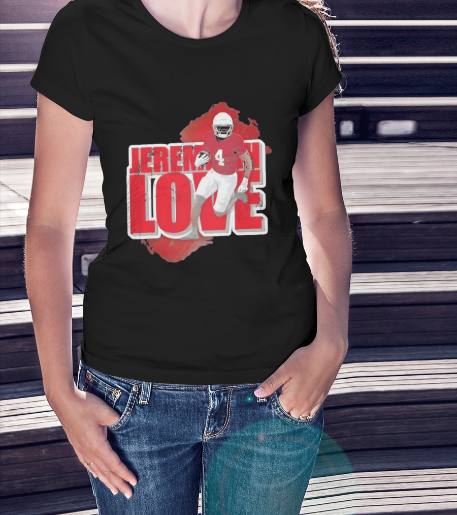 Jeremiyah Love Arizona Cardinals Football Number 4 Player T-Shirt