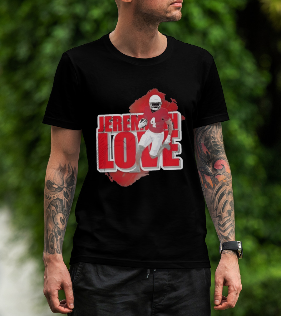 Jeremiyah Love Arizona Cardinals Football Number 4 Player T-Shirt