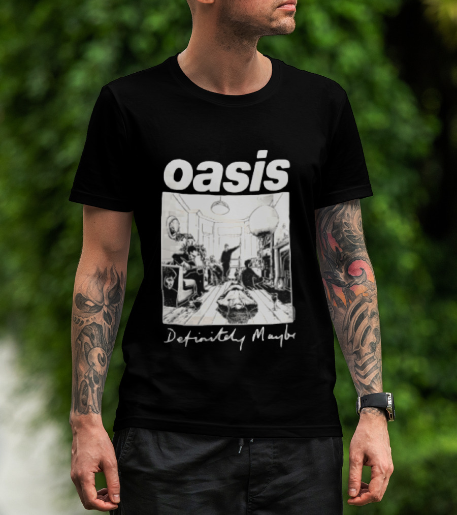 Oasis Definitely Maybe Living Room Scene T-Shirt