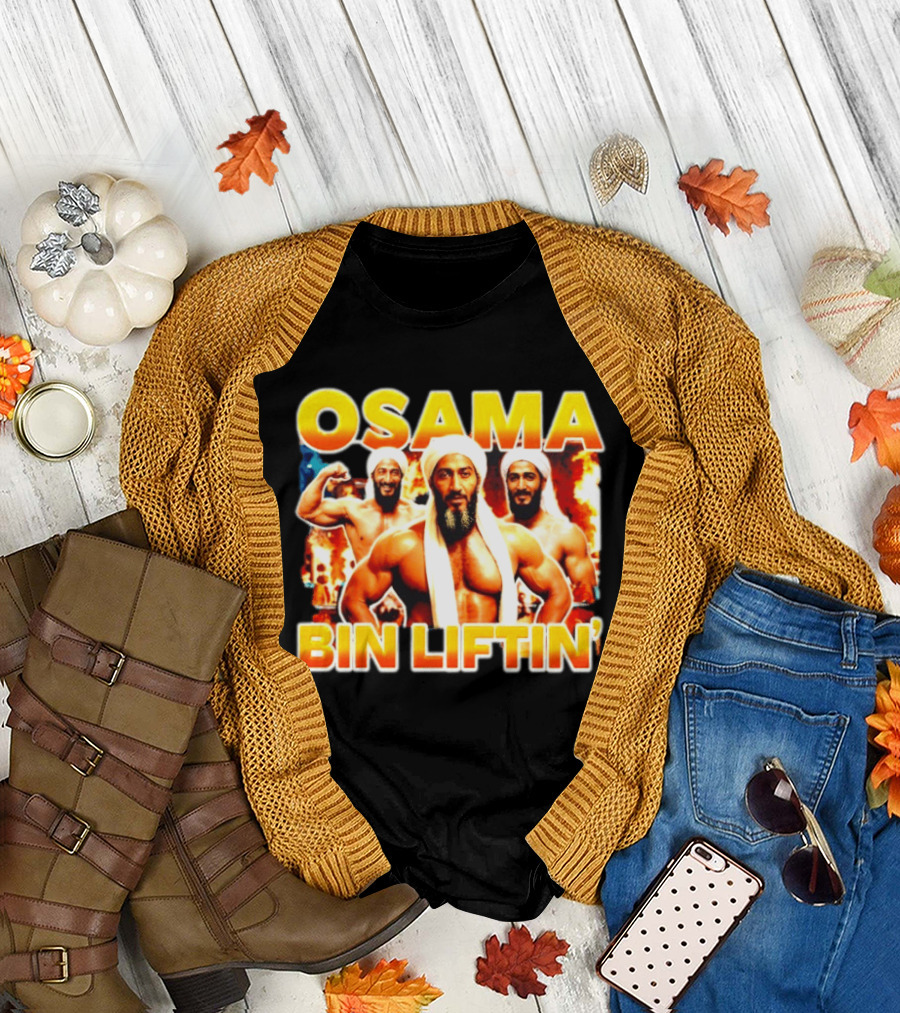 Osama Bin Liftin' Muscular Trio With Turbans And Explosive T-Shirt