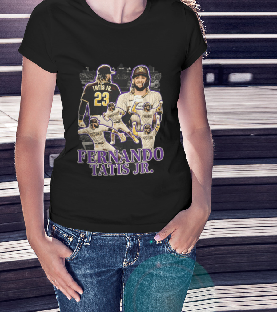 Fernando Tatis Jr San Diego Padres Baseball Player Multiple Images T-Shirt