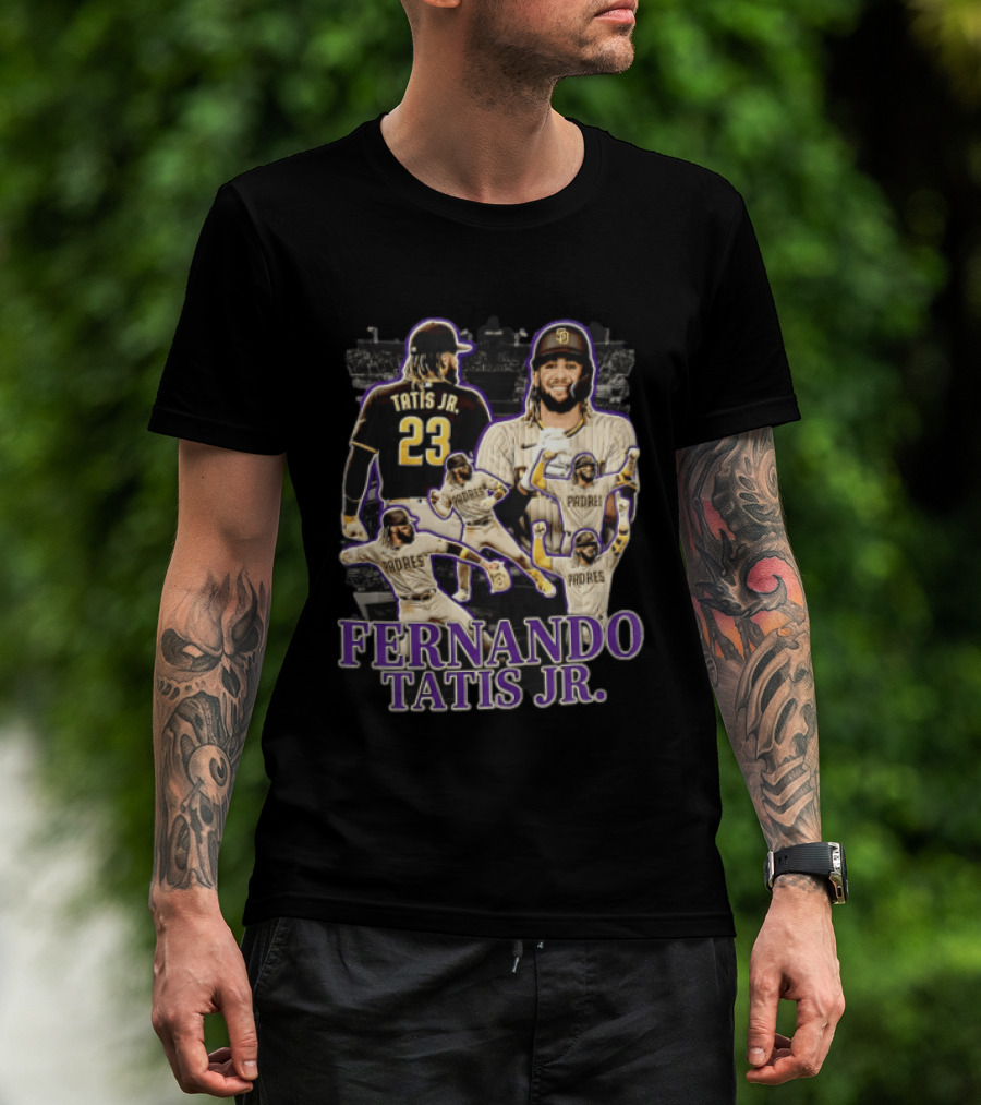 Fernando Tatis Jr San Diego Padres Baseball Player Multiple Images T-Shirt