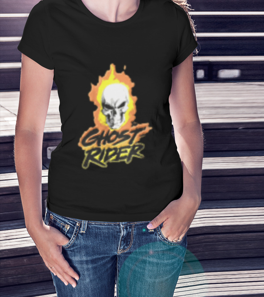 Marvel Ghost Rider Flaming Skull T-Shirt