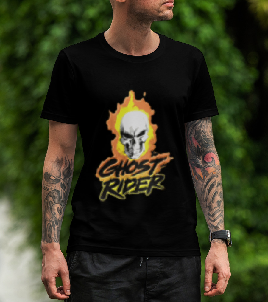 Marvel Ghost Rider Flaming Skull T-Shirt