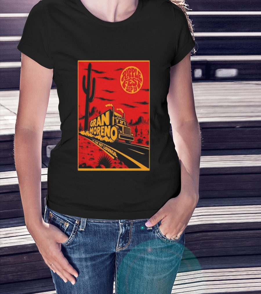 Gran Moreno Ripplefest Texas The Far Out Lounge September 19 2026 T-Shirt