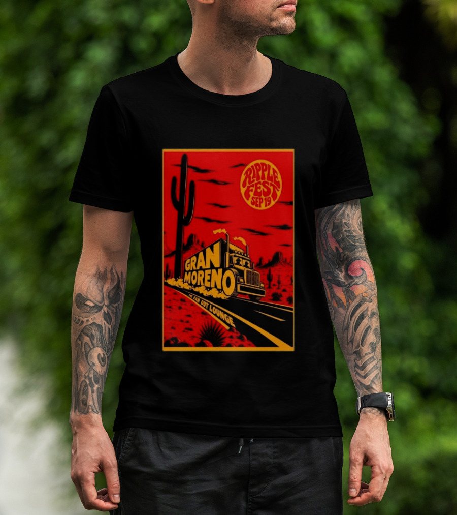 Gran Moreno Ripplefest Texas The Far Out Lounge September 19 2026 T-Shirt
