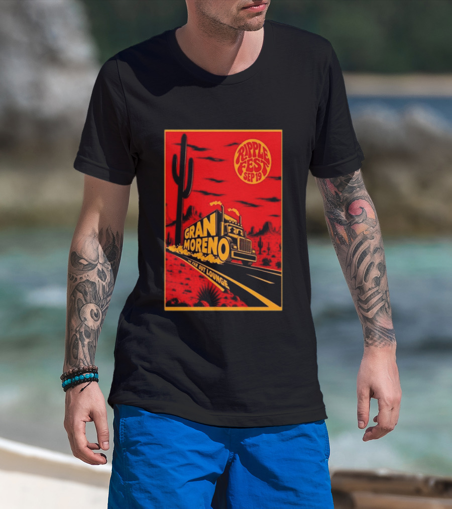 Gran Moreno Ripplefest Texas The Far Out Lounge September 19 2026 T-Shirt
