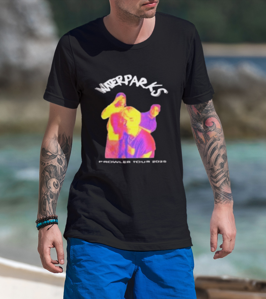 Waterparks Infrared Prowler Tour 2025 Crystallized Oceans Songs T-Shirt