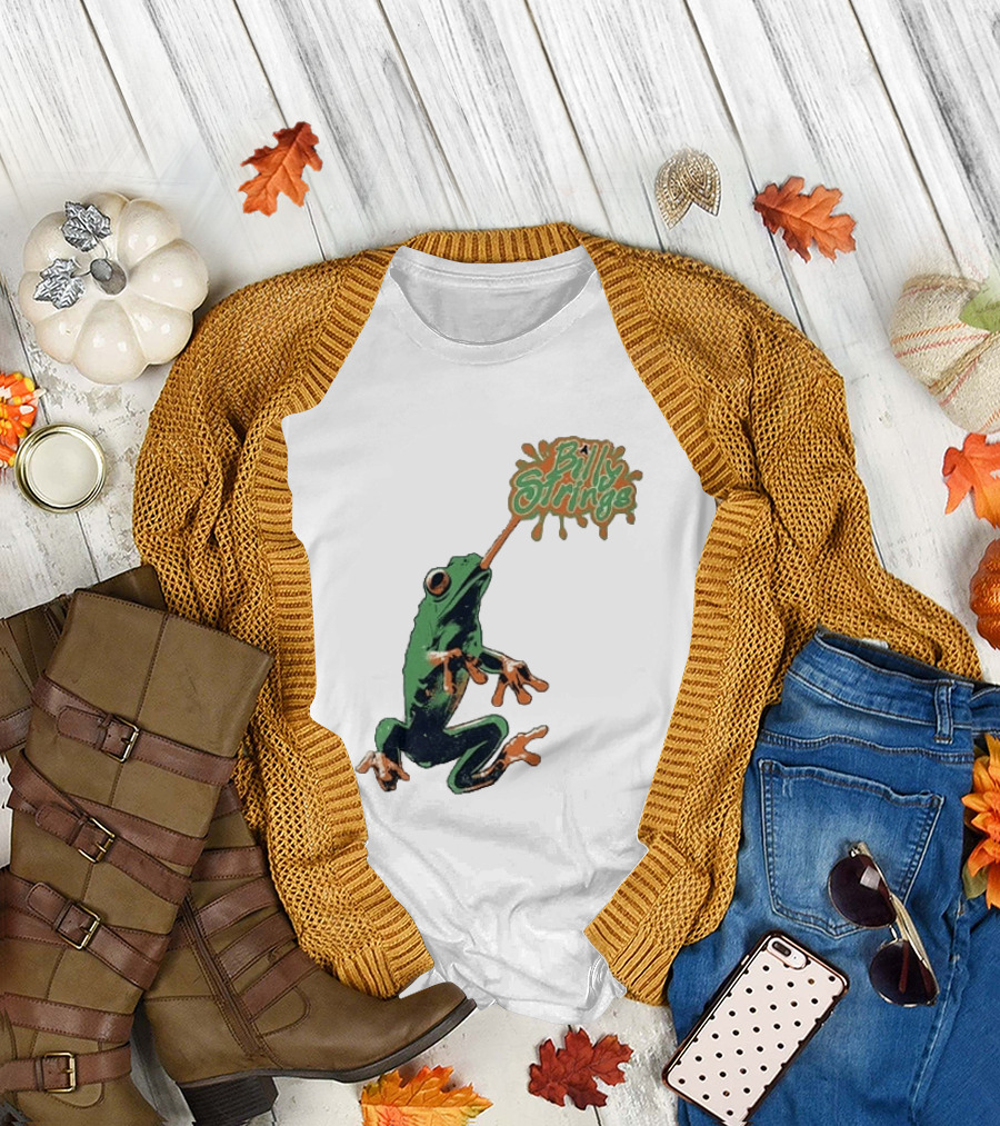 Billy Strings Frog With Orange Tongue And Fruit T-Shirt