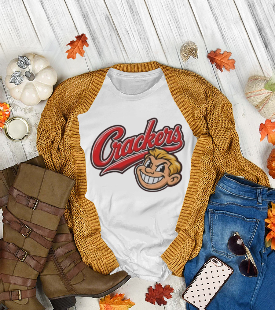 Crackers Vintage Baseball Team T-Shirt