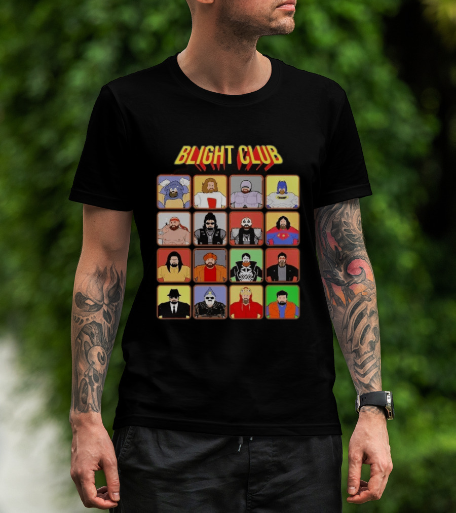 Blight Club Blighty Bunch Iconic Characters Ensemble T-Shirt