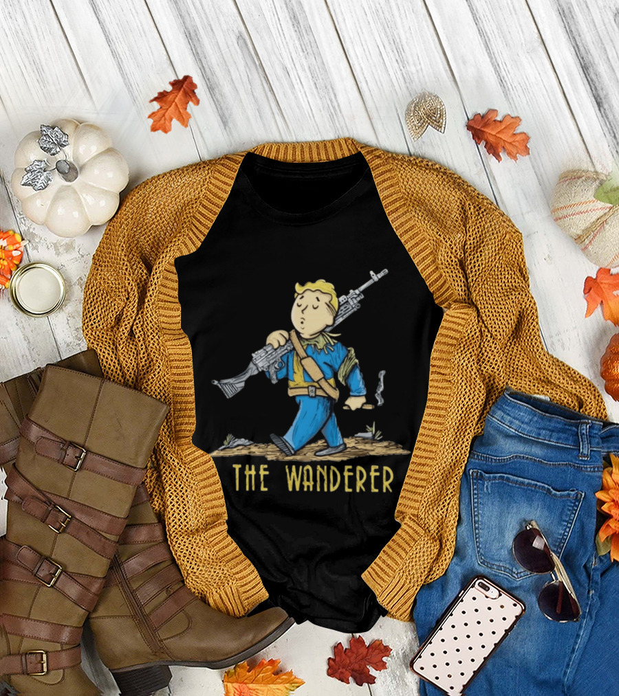 Fallout Vault Boy Wanderer Video Game T-Shirt
